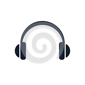 Headphones flat icon