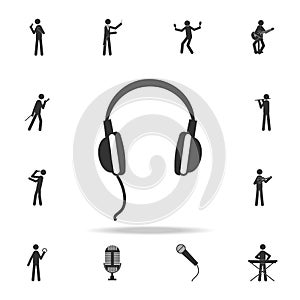 headphones icon app. Detailed set of music icons. Premium quality graphic design. One of the collection icons for websites; web de photo