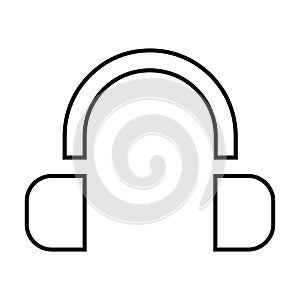 Headphones Icon in Line Style