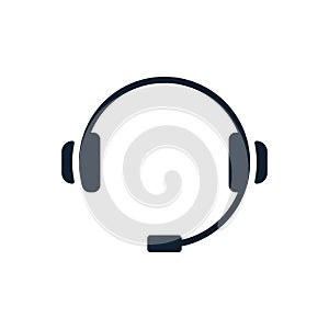 Headphones icon with microphone