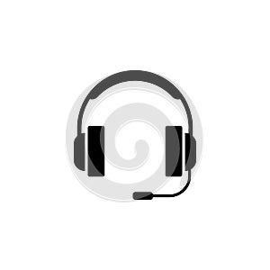 Headphones icon vector illustration. Headphones symbol