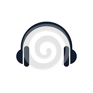 Headphones simple icon