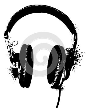 Headphones Stencil