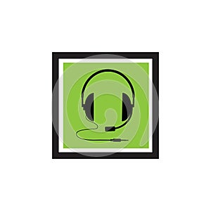 headphones vector icon,call center icon Vector illustration design