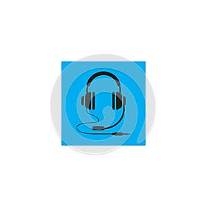 headphones vector icon,call center icon Vector illustration design