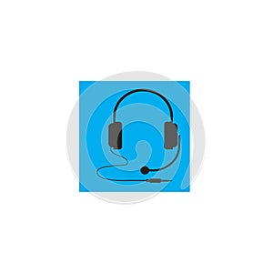 headphones vector icon,call center icon Vector illustration design