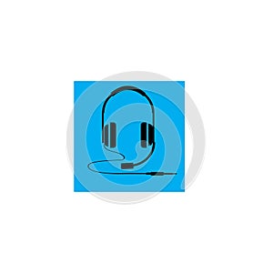 headphones vector icon,call center icon Vector illustration design