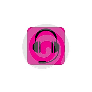 headphones vector icon,call center icon Vector illustration design