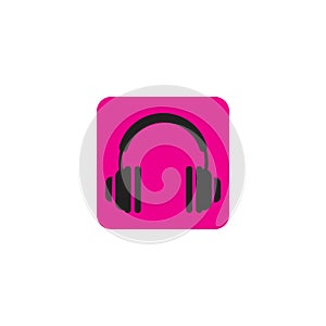 headphones vector icon,call center icon Vector illustration design