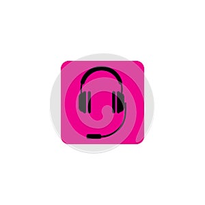 headphones vector icon,call center icon Vector illustration design