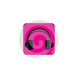 headphones vector icon,call center icon Vector illustration design