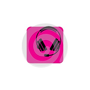 headphones vector icon,call center icon Vector illustration design