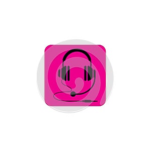 headphones vector icon,call center icon Vector illustration design