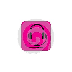 headphones vector icon,call center icon Vector illustration design