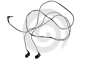 Headphones on a white background.