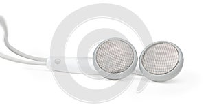 Headphones on a white background