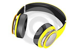 Headphones yellow