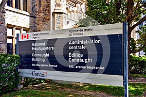 The Headquarters of the Canada Revenue Agency in downtown Ottawa