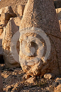 Heads of the colossal statues on Mount Nemrut