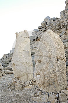 Heads of the colossal statues on Mount Nemrut