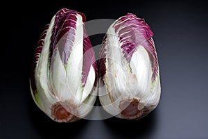Heads of Red Radicchio