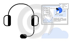 Headset with Analytics Dashboard and Cloud for Remote Communication and Data Management