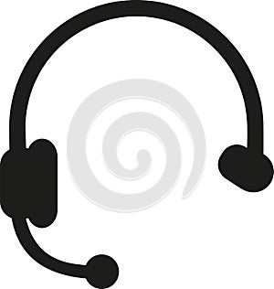Headset icon for callcenter photo