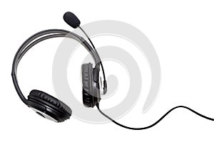 Headset isolated in white