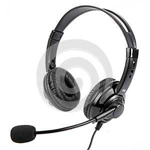 Headset isolated on white background