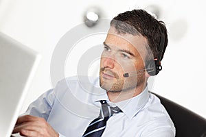 Headset man