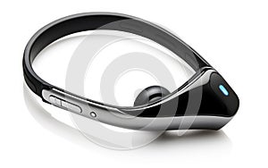 Headset in Seclusion on White Background