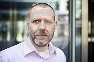 Headshot of mature man photo