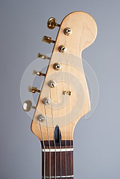 Headstock of guitar