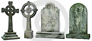 Headstones 3D illustration