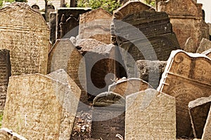 Headstones in Jewish Graveyard