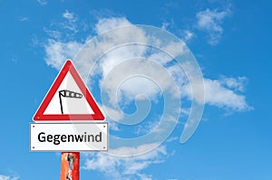 Headwind Warning sign