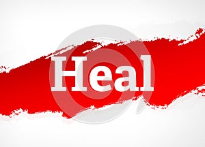 Heal Red Brush Abstract Background Illustration