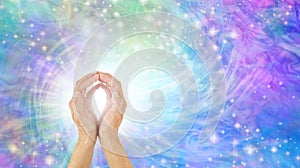 Healer channelling powerful Healing Energy