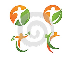 Healht life and Fun logo