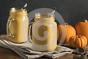 Healhty Organic Pumpkin Smoothie