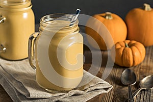 Healhty Organic Pumpkin Smoothie