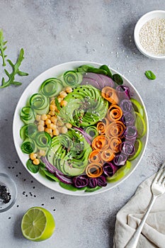 Healhty vegan lunch bowl