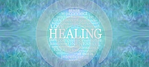 Healing Circle Spiritual Words Message Banner