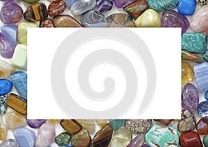 Healing Crystal Gemstone Filled Border