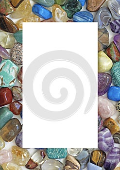 Healing Crystal Gemstone Filled Border