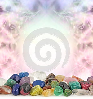 Healing Crystals Border photo