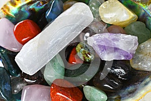 Healing Crystals Close Up