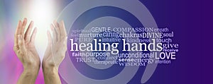 Healing Hands Word Cloud photo