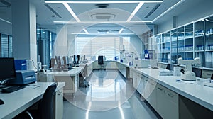 Healing Hub: Offices in Modern Medical Laboratory