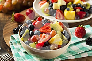 Heallthy Organic Fruit Salad
